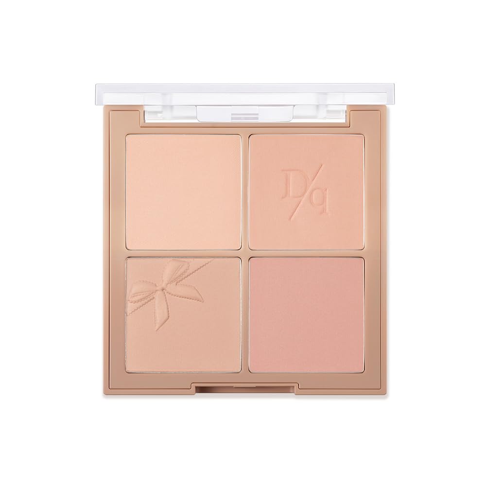 dasique blush applied on cheek with brush demonstrating natural contouring benefit: soft, buildable depth