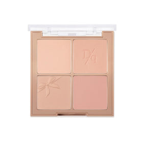 dasique blush applied on cheek with brush demonstrating natural contouring benefit: soft, buildable depth