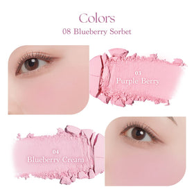 dasique applied on model cheeks illustrating natural mauve dimension and soft blurred finish
