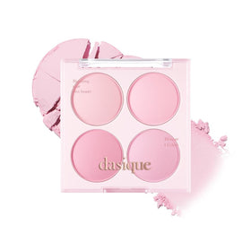 dasique compact front view showing four blueberry-inspired shades and sleek packaging benefit easy travel