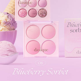 dasique close-up of powder pans highlighting silky texture and blendability for smooth application