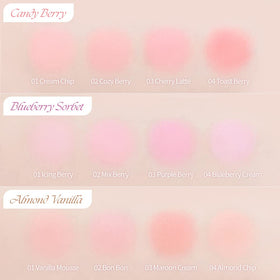 dasique palette next to coin Candy Berry showing compact size and portability benefit