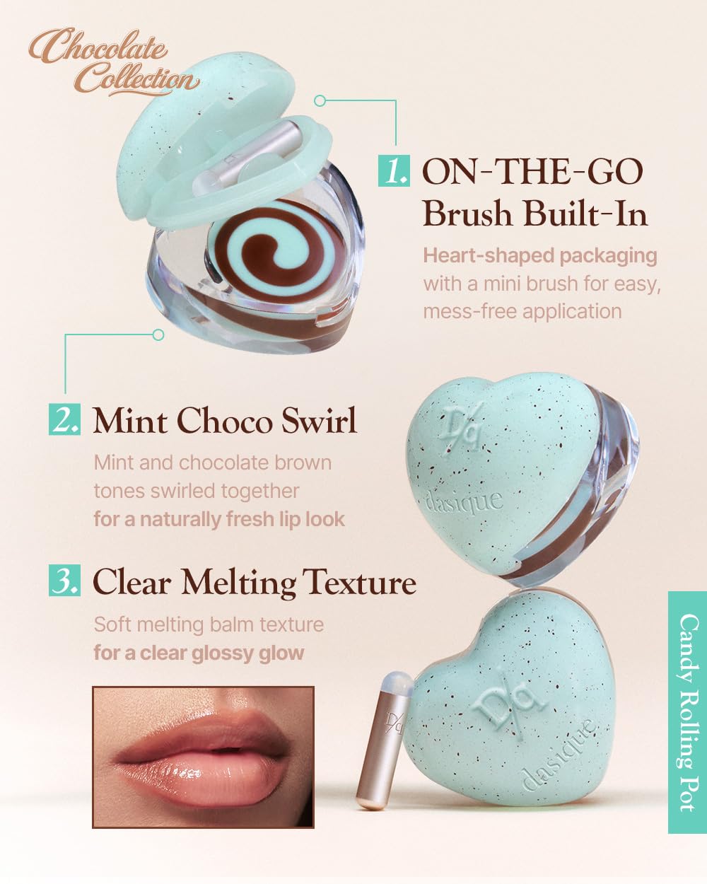 dasique cheek application closeup demonstrating natural dewy flush