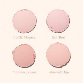 dasique close-up texture of Vanilla Mousse shade showing silky blendable finish