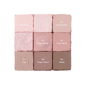 dasique arm swatches of Mauve Bear shades demonstrating wearable mauve tones and buildable pigmentation