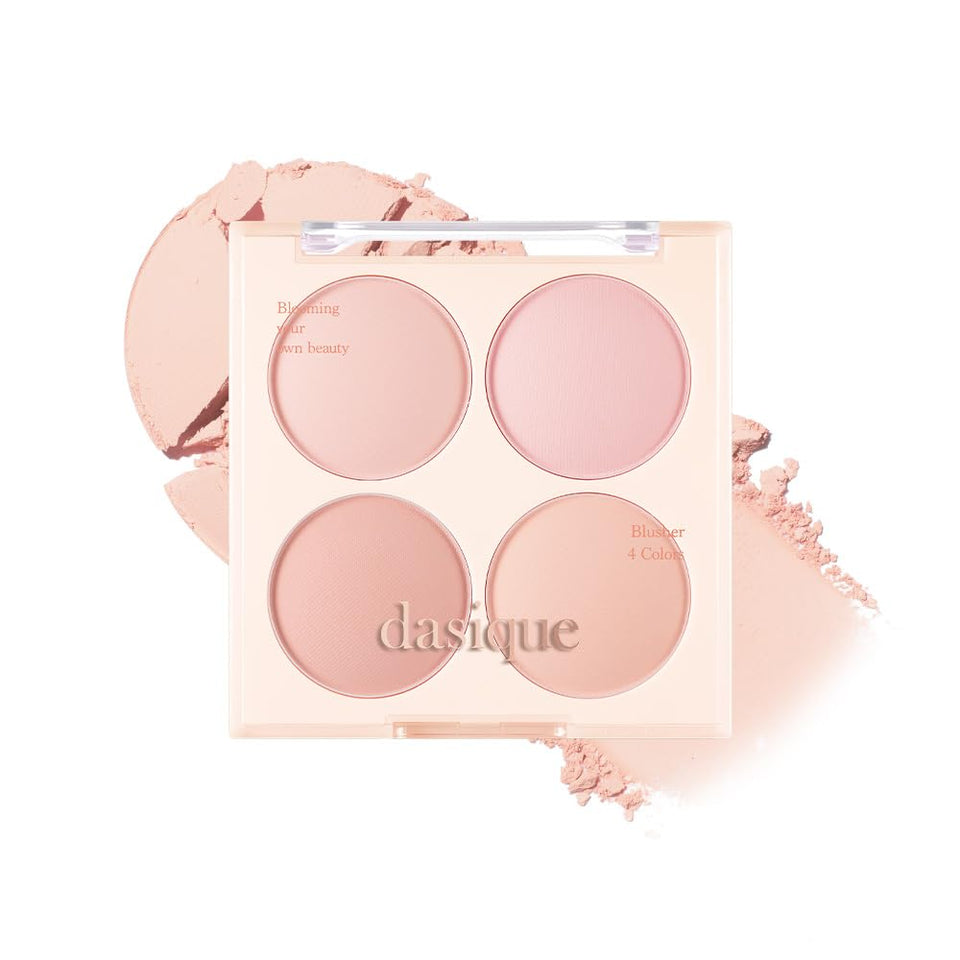 dasique front palette view showing four shades and compact design benefit versatility