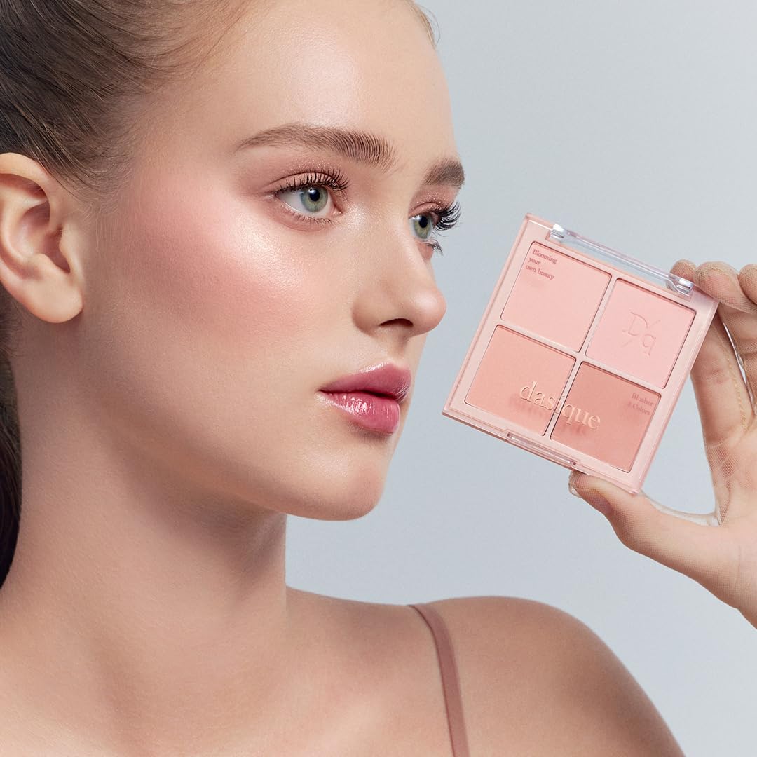 dasique close-up powder texture revealing silky double-coated finish benefit