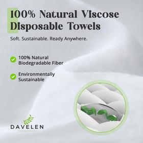 DAVELEN towel in use as a hair wrap demonstrating quick client turnover benefit