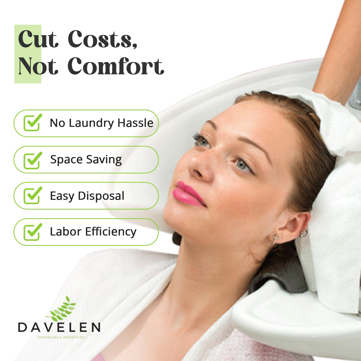 DAVELEN product label and features view emphasizing hypoallergenic details