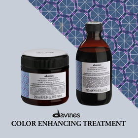 Davines Alchemic Shampoo Silver back label close-up with ingredients and usage benefits