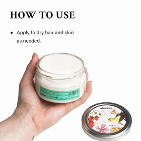Davines being applied to hair ends to repair and reduce frizz with visible shine