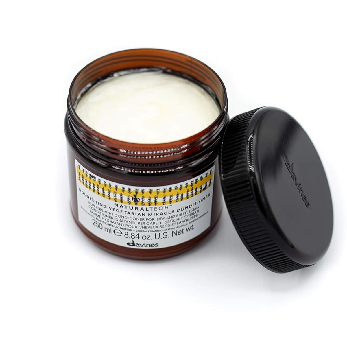 Davines before and after improves combability and visible softness