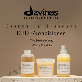 Davines DEDE conditioner creamy texture close-up for lightweight hydration