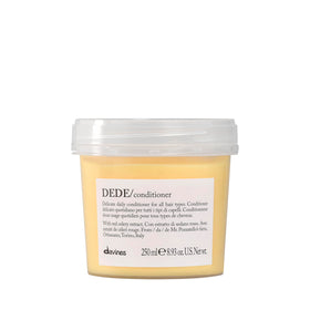 Davines DEDE conditioner front packaging shows bottle and volume benefit