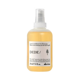 Davines DEDE front packaging shows bottle and easy-use spray