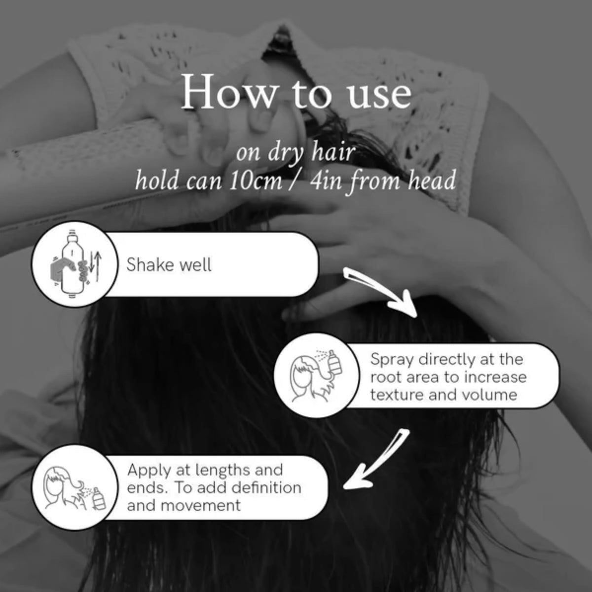 Davines fine mist spray in air for quick even application
