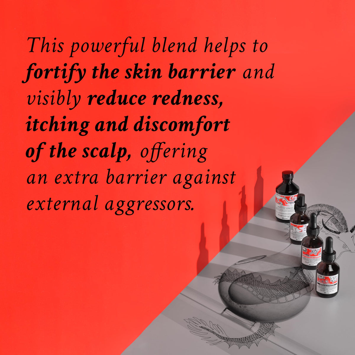Davines spray nozzle close-up for precise scalp application and control