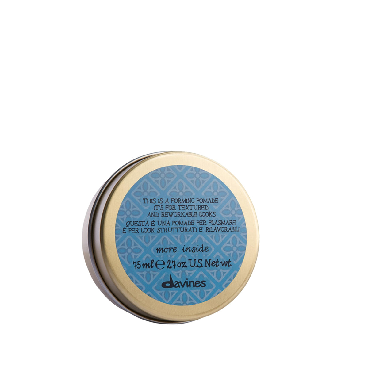 Davines forming pomade front packaging showing product and clean design for easy identification