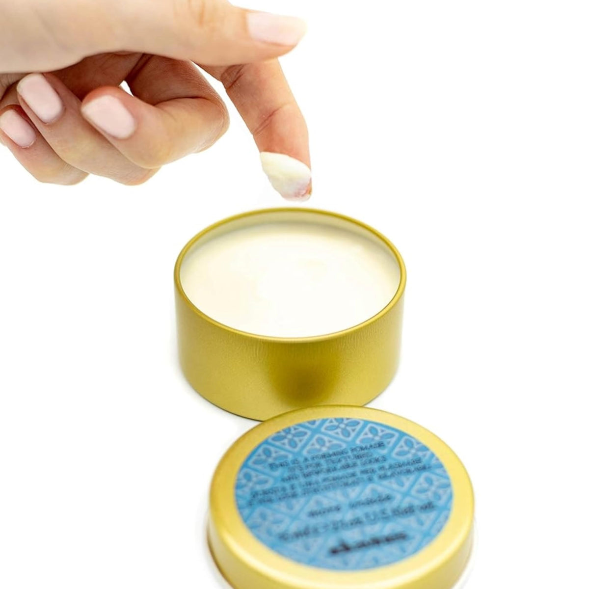 Davines forming pomade used to style short haircut showing defined texture and natural shine