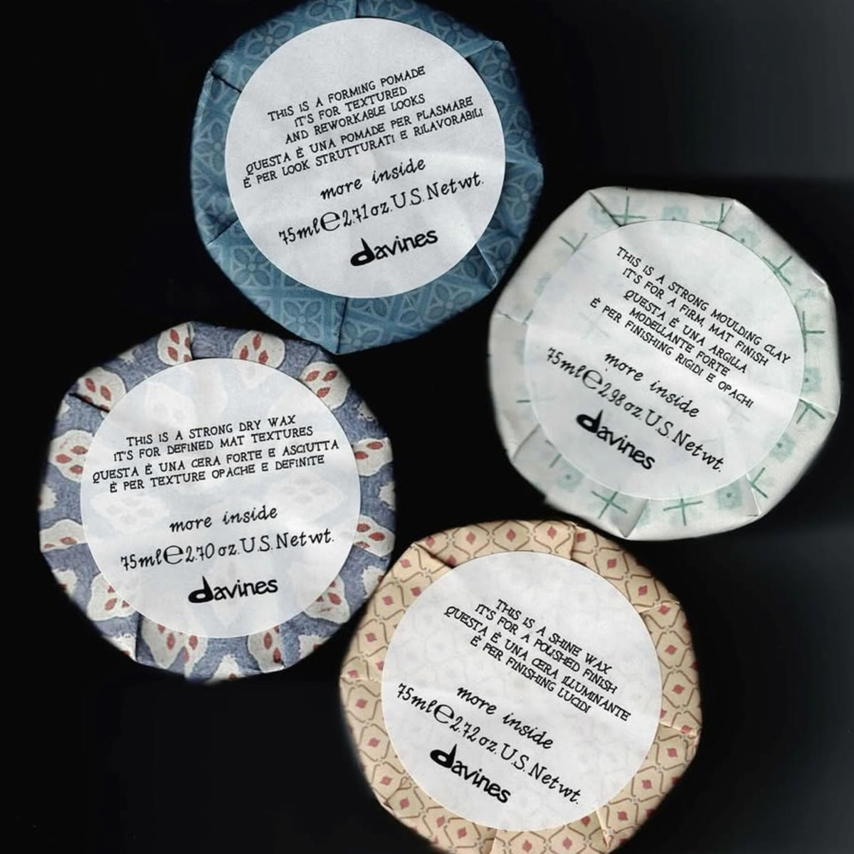 Davines forming pomade on bathroom shelf showing daily-use convenience and sustainable packaging