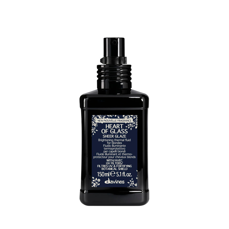 Davines bottle front packaging showing product and benefit of brightening