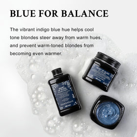 Davines Heart of Glass lather in shower on blonde hair demonstrating brassiness control