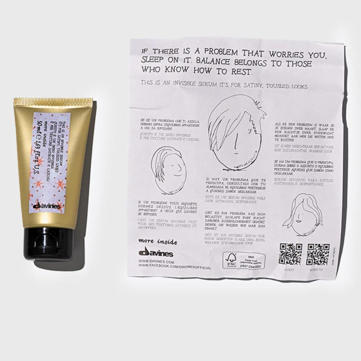 Davines pump detail highlighting easy dispense and precise control