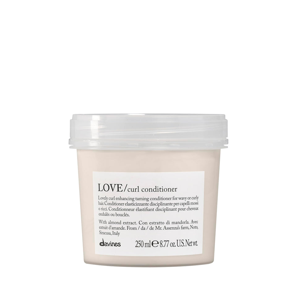 Davines bottle front label showing product and brand benefits