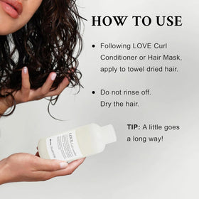 Davines LOVE Curl Controller creamy texture closeup highlighting lightweight blend