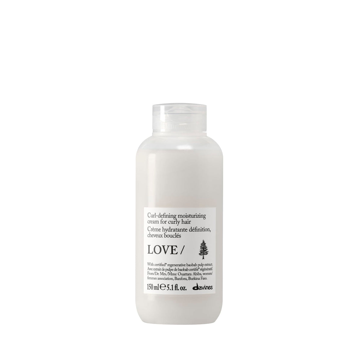 Davines bottle front view showing product and branding for clear identification and trust