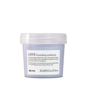 Davines LOVE front packaging showing clean bottle and label, professional branding benefit