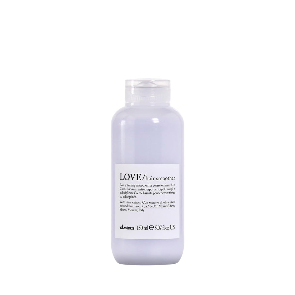 Davines LOVE Hair Smoother front packaging showing bottle and label for quick ID and benefit