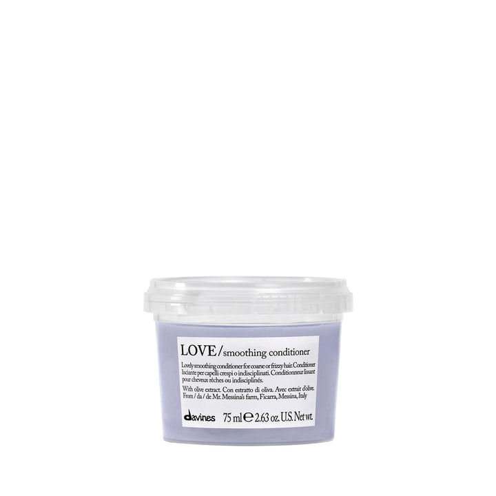 Davines travel bottle front packaging shows brand and compact size benefit