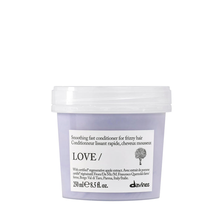 Davines bottle front packaging showing product and benefits