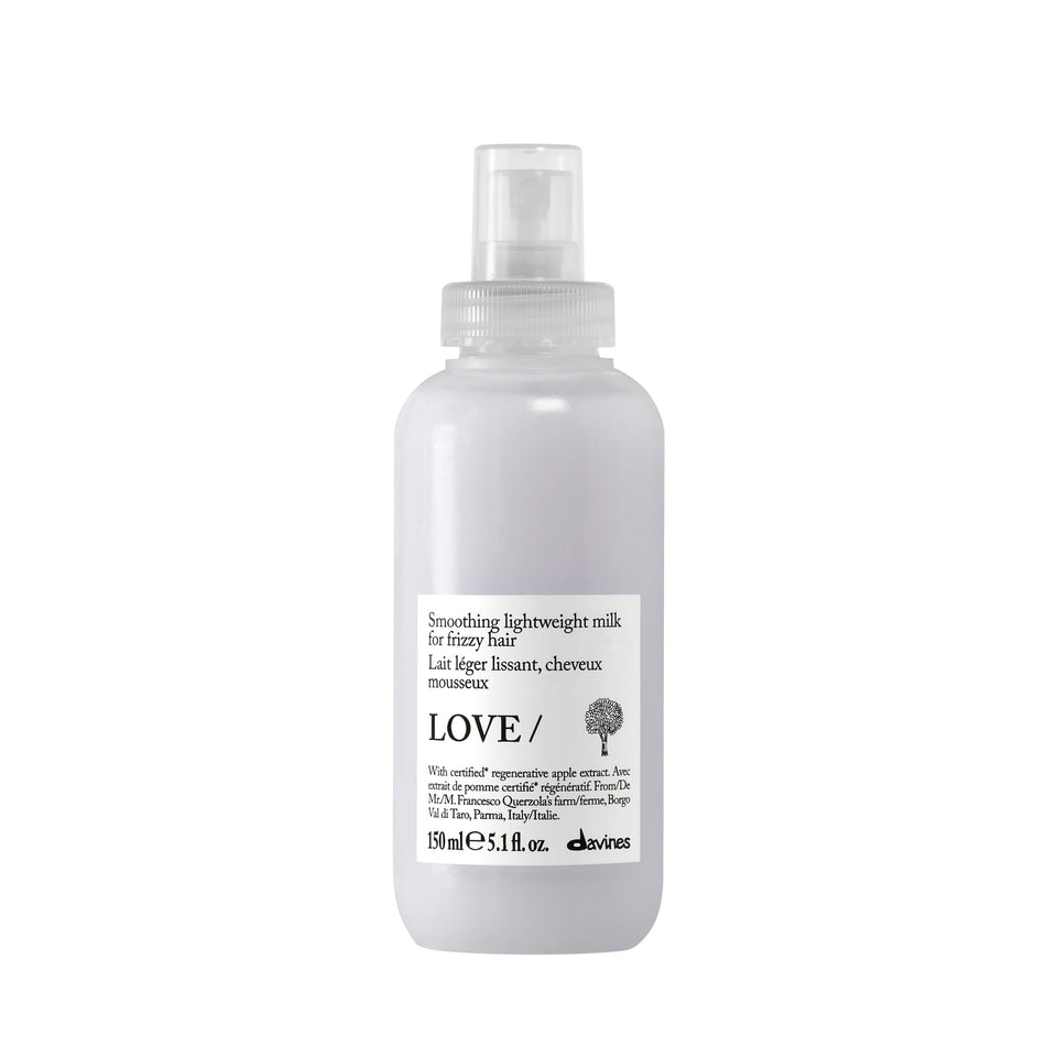 Davines front bottle showing label and compact travel-friendly size and benefit