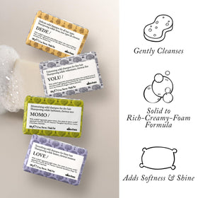 Davines LOVE SMOOTHING rich lather closeup illustrating effective cleansing foam