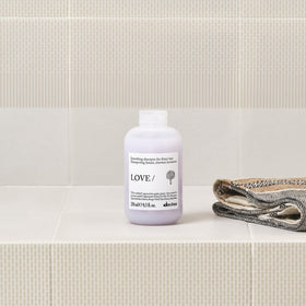 Davines LOVE SMOOTHING pump dispensing product for easy control and less waste