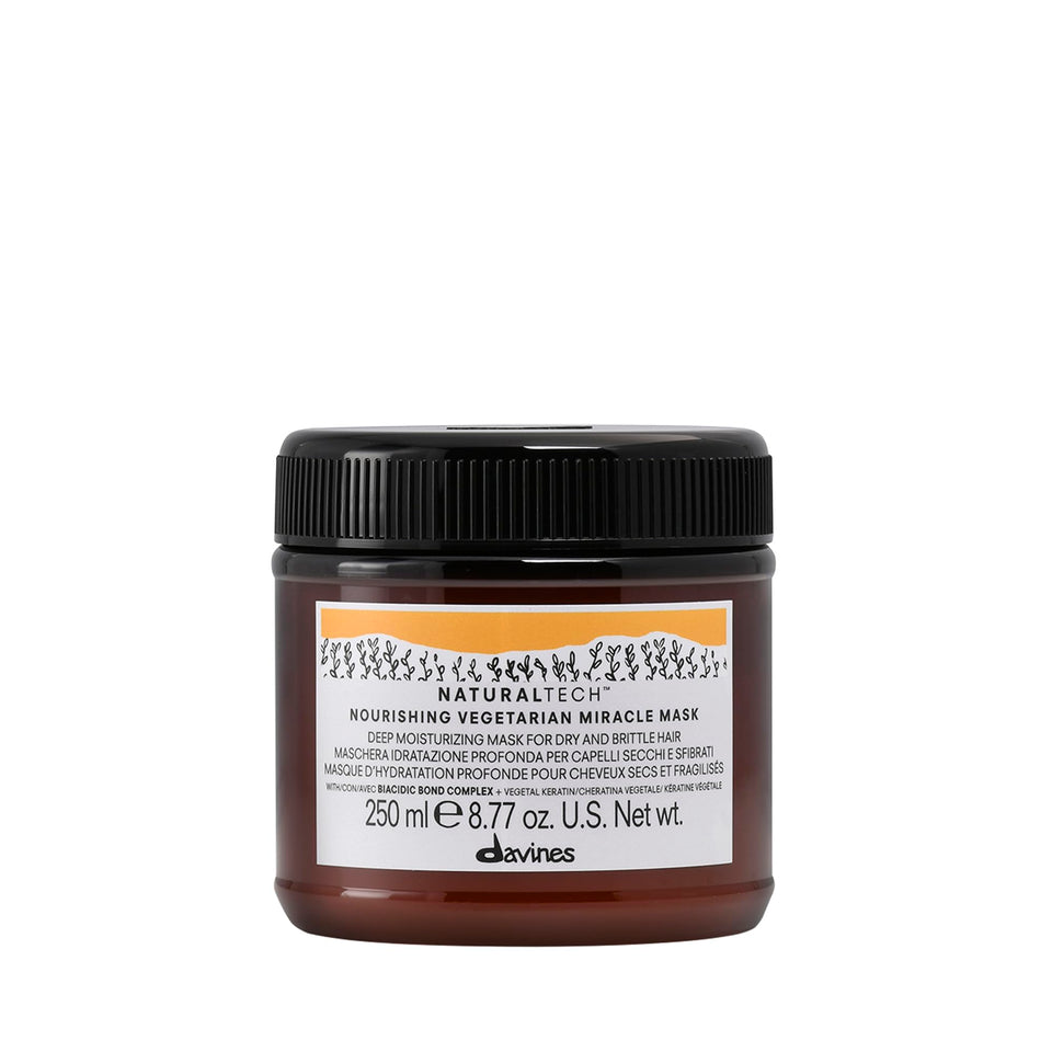 Davines mask front packaging showing brand and product benefits