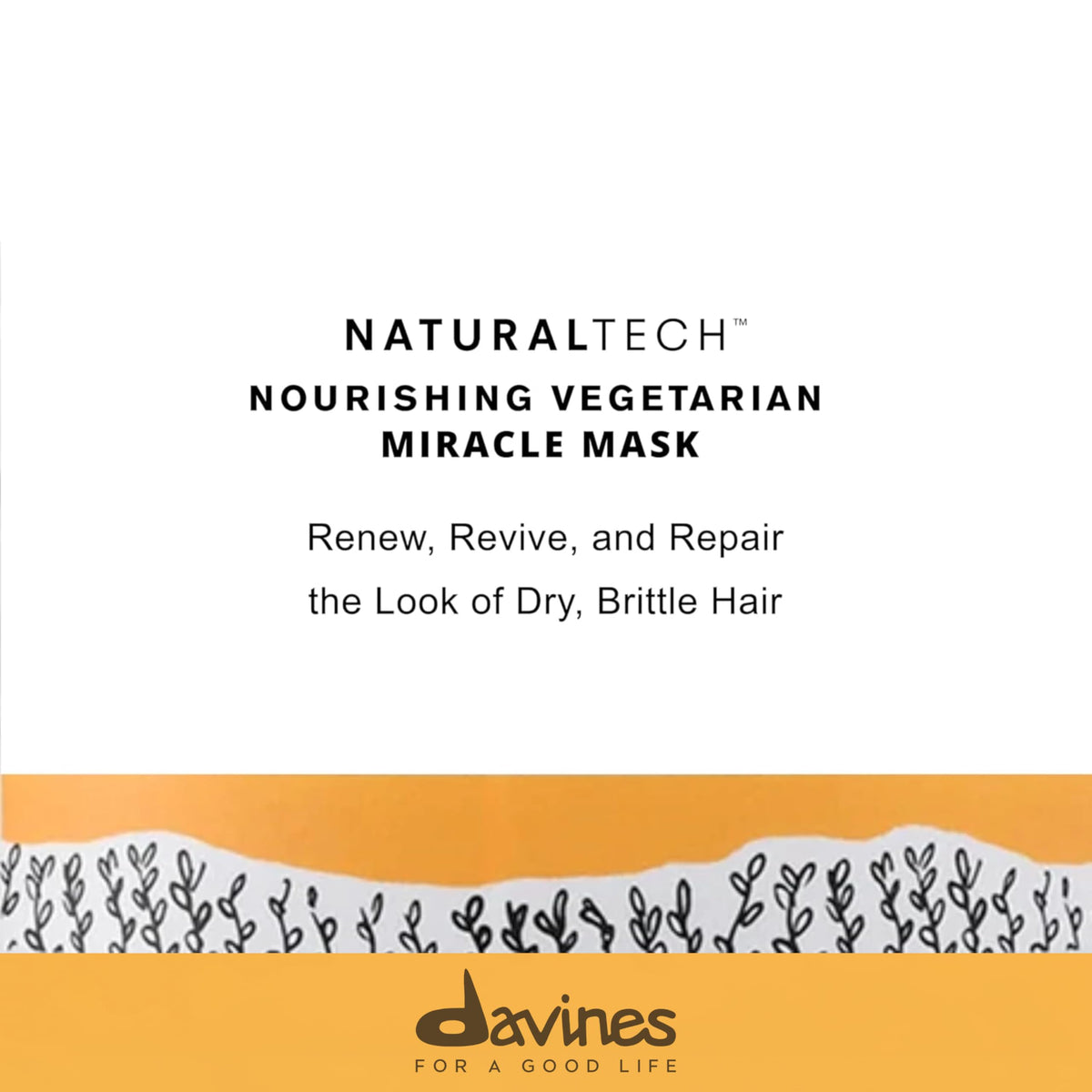 Davines mask open jar texture highlighting rich creamy formula benefit