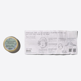 Davines open jar texture close-up highlighting dry paste consistency