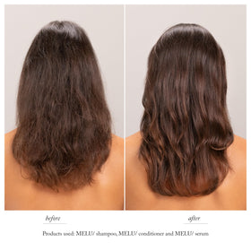 Davines MELU/ conditioner creamy texture close-up demonstrating smoothness
