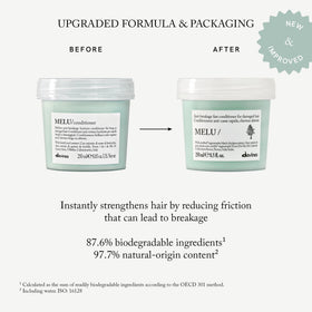 Davines MELU/ conditioner dispensing from pump for easy portioning