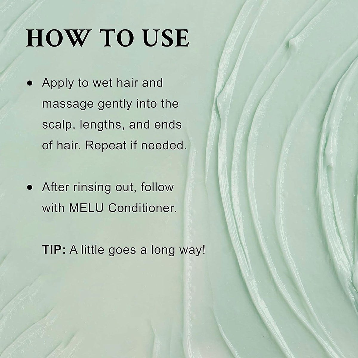 Davines MELU shampoo creamy foam texture demonstrating gentle lather