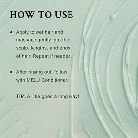 Davines MELU shampoo creamy foam texture demonstrating gentle lather