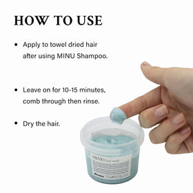 Davines MINU with caper extract bottle emphasizing antioxidant ingredient