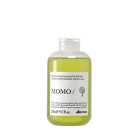 Davines MOMO shampoo front bottle showing clean design and hydration benefit