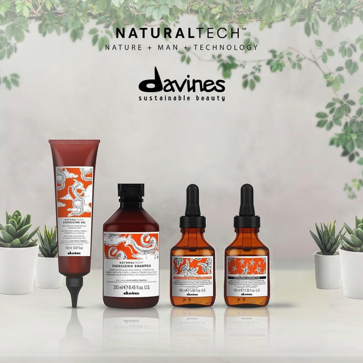 Davines energizing gel pump dispenser detail for precise application benefit