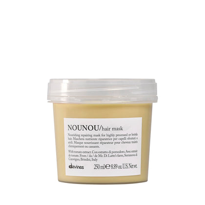 Davines front packaging showing nourishing mask restoring moisture