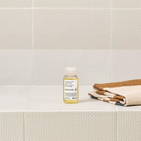 Davines NOUNOU before and after ends showing smoother, repaired-looking hair