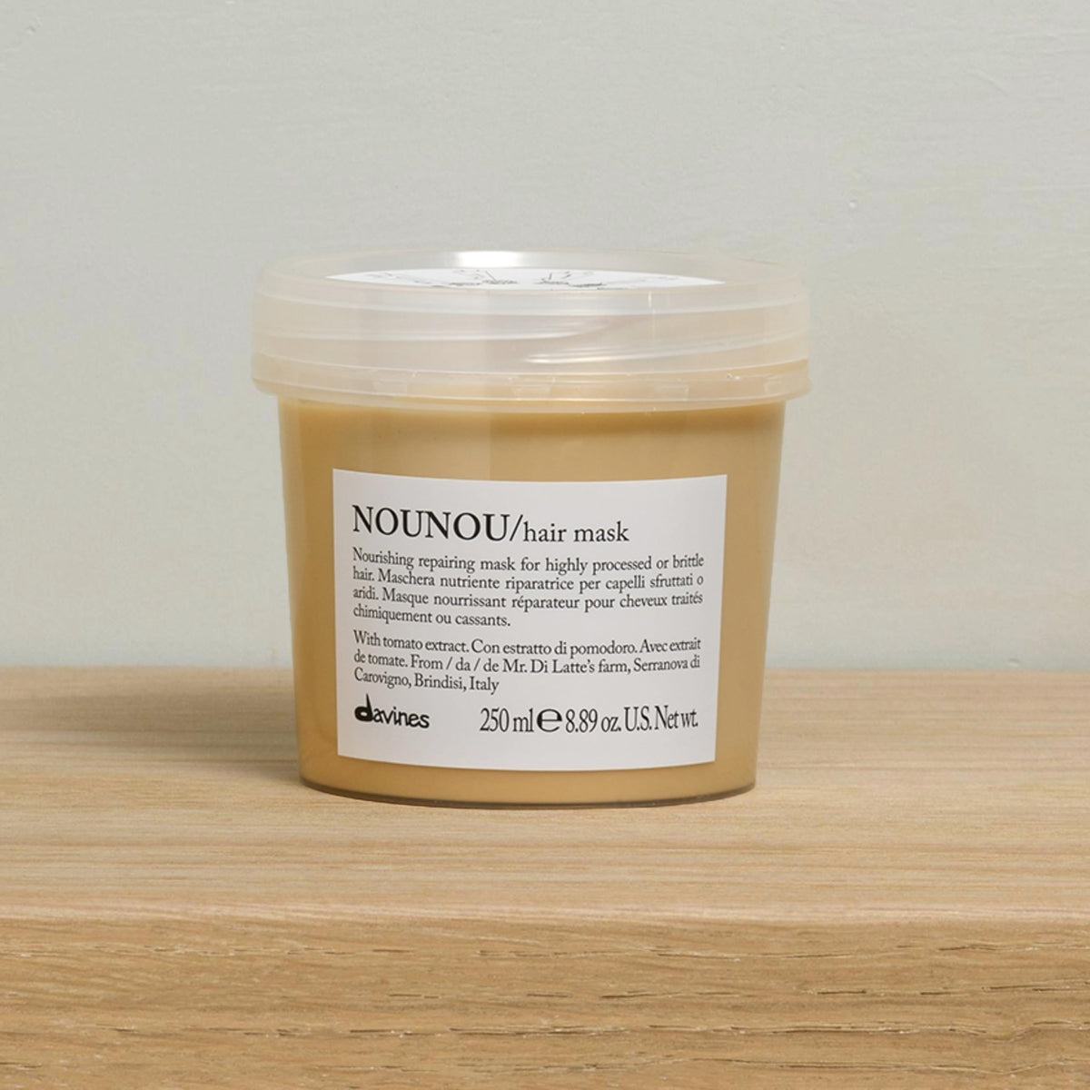 Davines open jar texture revealing creamy mask for deep repair